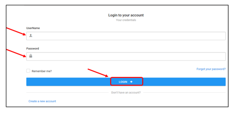 Login button
