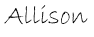 Allison signature